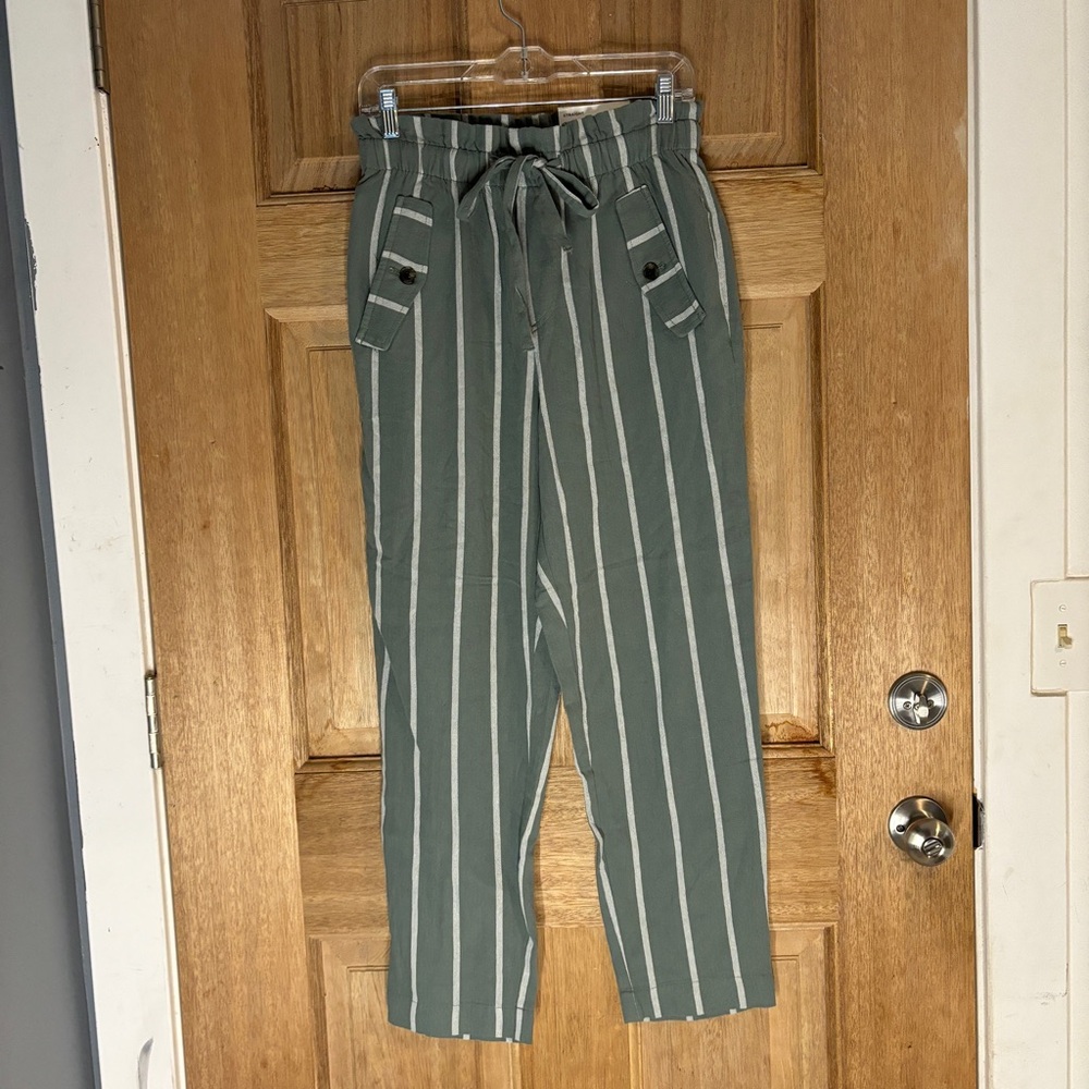 Loft new women’s high rise pants striped size s